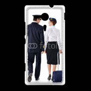 Coque Sony Xpéria SP Commandant de bord et hôtesse de l'air