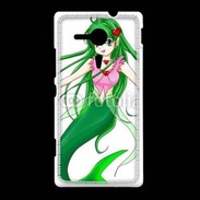 Coque Sony Xpéria SP Fille manga verte