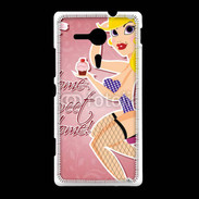 Coque Sony Xpéria SP Dessin femme sexy style Betty Boop