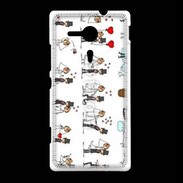 Coque Sony Xpéria SP Bande dessinée de mariés