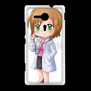 Coque Sony Xpéria SP Cute cartoon illustration of a waiter