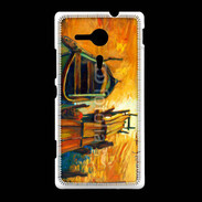 Coque Sony Xpéria SP Peinture de bateau