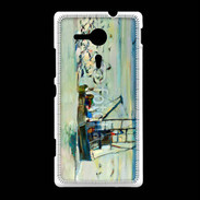 Coque Sony Xpéria SP Peinture bateau de pêche