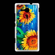 Coque Sony Xpéria SP Peinture de tournesol