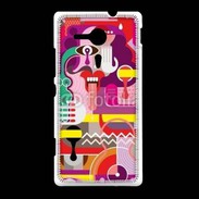 Coque Sony Xpéria SP Art abstrait 502