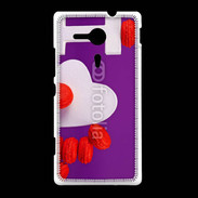 Coque Sony Xpéria SP I love Macarons