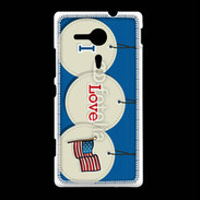 Coque Sony Xpéria SP I love USA 5