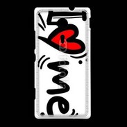Coque Sony Xpéria SP I love me 