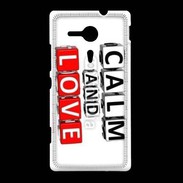 Coque Sony Xpéria SP Keep calm et love me