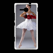 Coque Sony Xpéria SP Danseuse classique avec gants de boxe