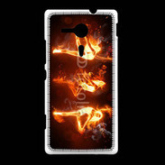 Coque Sony Xpéria SP Danseuse feu
