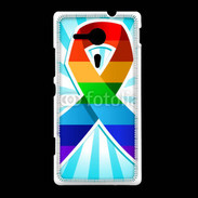 Coque Sony Xpéria SP Rainbow Pride Ribbon