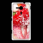 Coque Sony Xpéria SP Fraise et bouche