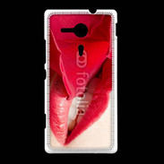 Coque Sony Xpéria SP Rose et bouche