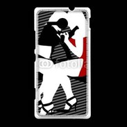 Coque Sony Xpéria SP Illustration bisou lesbienne