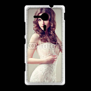Coque Sony Xpéria SP Jolie femme style poupée porcelaine