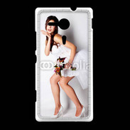 Coque Sony Xpéria SP Mariée glamour 