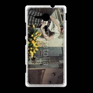 Coque Sony Xpéria SP Femme glamour quartier de Paris