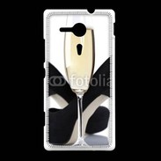 Coque Sony Xpéria SP coupe de champagne talons aiguilles 