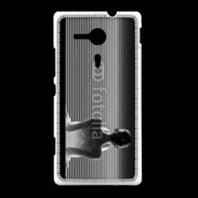 Coque Sony Xpéria SP femme glamour noir et blanc