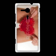Coque Sony Xpéria SP Coeur sexy