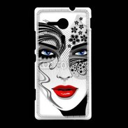 Coque Sony Xpéria SP Visage glamour en dessin 500