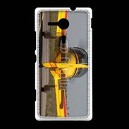 Coque Sony Xpéria SP Cap 10 jaune sur taxiway