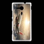 Coque Sony Xpéria SP Avion de ligne au dessus des nuages 75