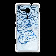 Coque Sony Xpéria SP Fond tribal bleu