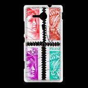 Coque Sony Xpéria SP Timbres Français