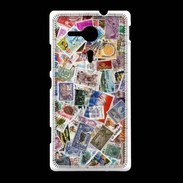 Coque Sony Xpéria SP Patchwork de timbres