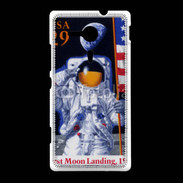 Coque Sony Xpéria SP Timbre anniversaire premier pas sur la lune USA