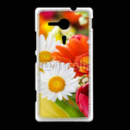 Coque Sony Xpéria SP Fleurs des champs multicouleurs