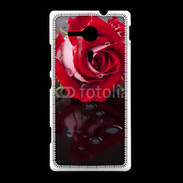 Coque Sony Xpéria SP Belle rose Rouge 10