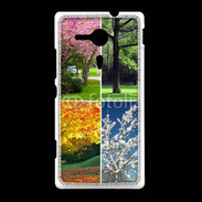 Coque Sony Xpéria SP Arbres 4 saisons