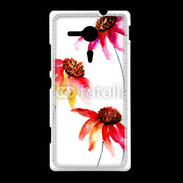 Coque Sony Xpéria SP Belles fleurs en peinture