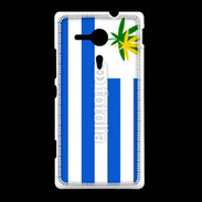 Coque Sony Xpéria SP Drapeau Uruguay cannabis 2