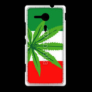 Coque Sony Xpéria SP Drapeau italien cannabis