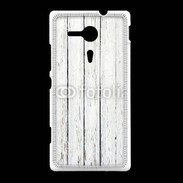 Coque Sony Xpéria SP Aspect bois blanc vieilli
