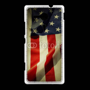 Coque Sony Xpéria SP Vintage drapeau USA