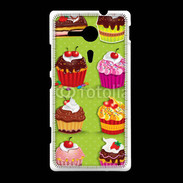 Coque Sony Xpéria SP Vintage Cupcake 760