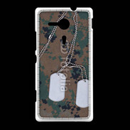 Coque Sony Xpéria SP plaque d'identité soldat américain
