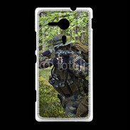 Coque Sony Xpéria SP Militaire en forêt