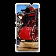 Coque Sony Xpéria SP Pompiers Rangement matériel fin d'incendie