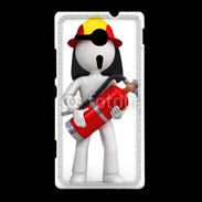 Coque Sony Xpéria SP Je suis un pompier 600