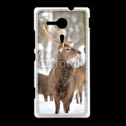 Coque Sony Xpéria SP Cerf et biche en troupeau