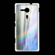 Coque Sony Xpéria SP Arc en ciel à la montagne