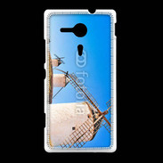 Coque Sony Xpéria SP Paysage avec des moulins