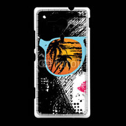 Coque Sony Xpéria SP Femme à lunette