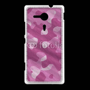 Coque Sony Xpéria SP Camouflage rose